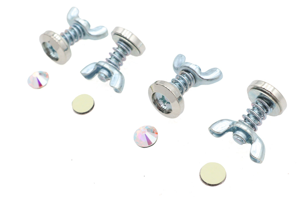 License Plate Bolt Set Pearl Style