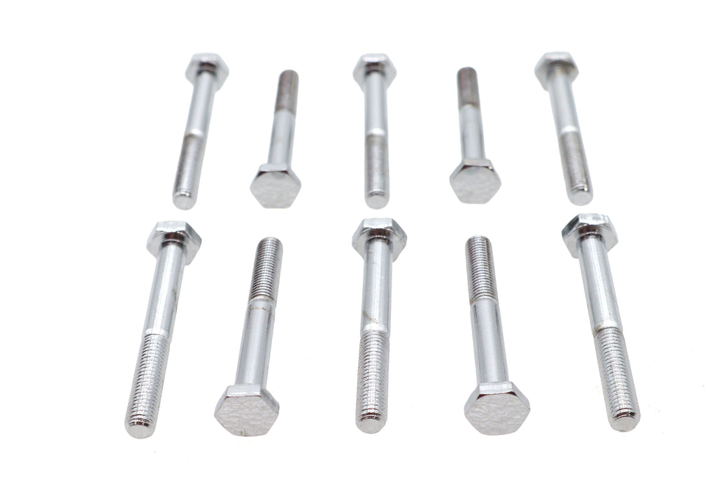 Chrome Hex Cap Bolts 1/4 inch x 2