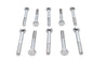 Chrome Hex Cap Bolts 1/4 inch x 2