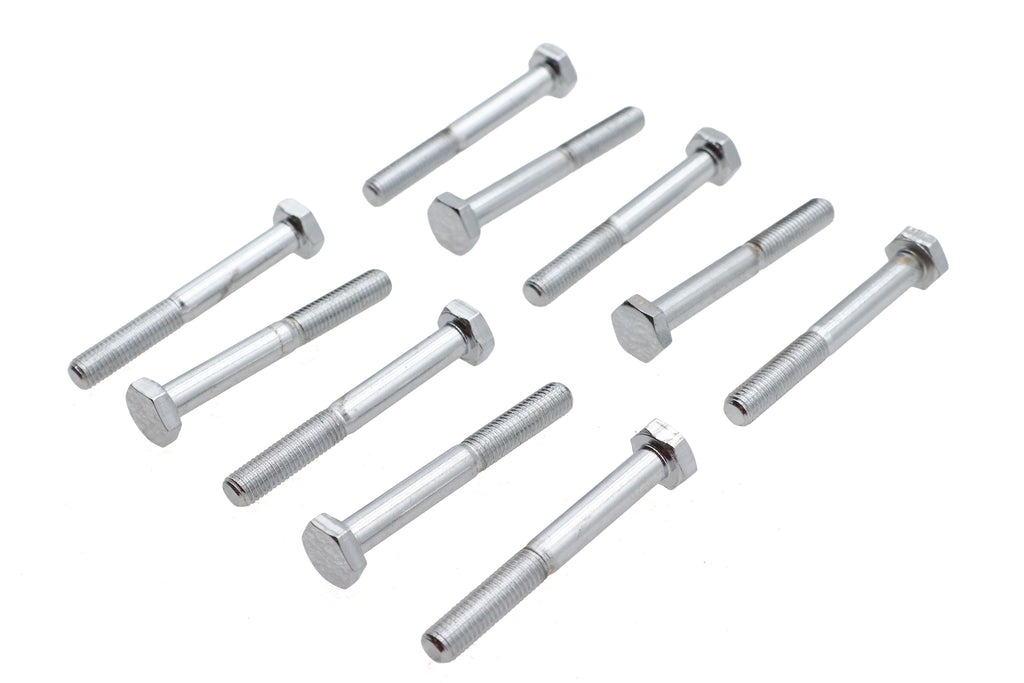 Chrome Hex Cap Bolts 1/4 inch x 2