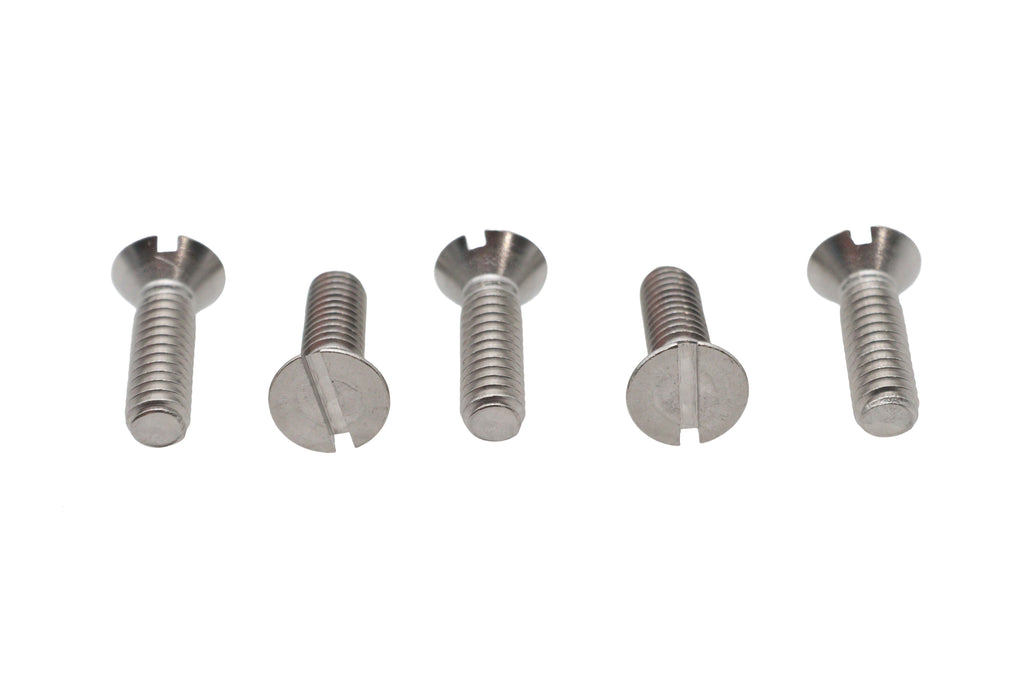 Slotted Round Head Screw 12-24 x 3/4 inch Stainless Steel