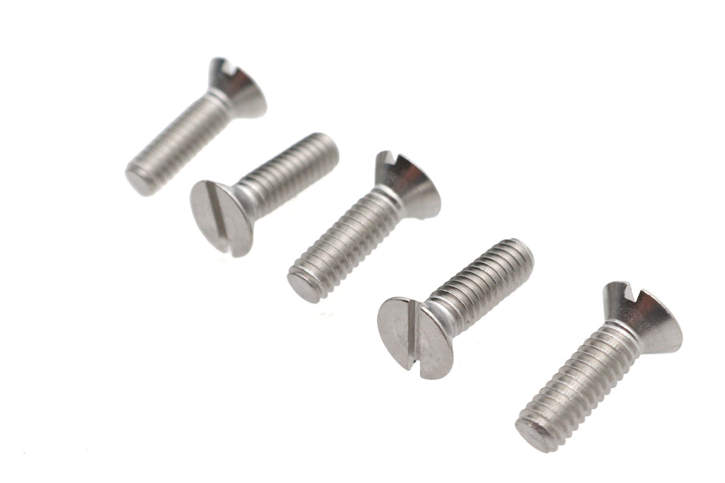 Slotted Round Head Screw 12-24 x 3/4 inch Stainless Steel