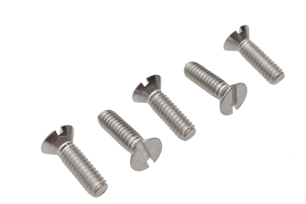 Slotted Round Head Screw 12-24 x 3/4 inch Stainless Steel