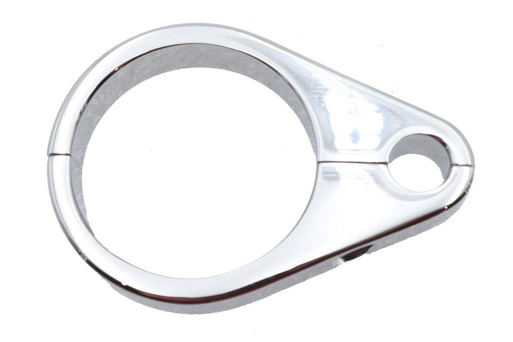 Single Throttle Cable Clamp 1-3/4 inch Chrome