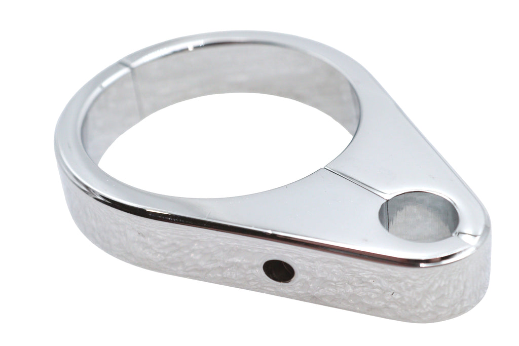 Single Throttle Cable Clamp 1-3/4 inch Chrome