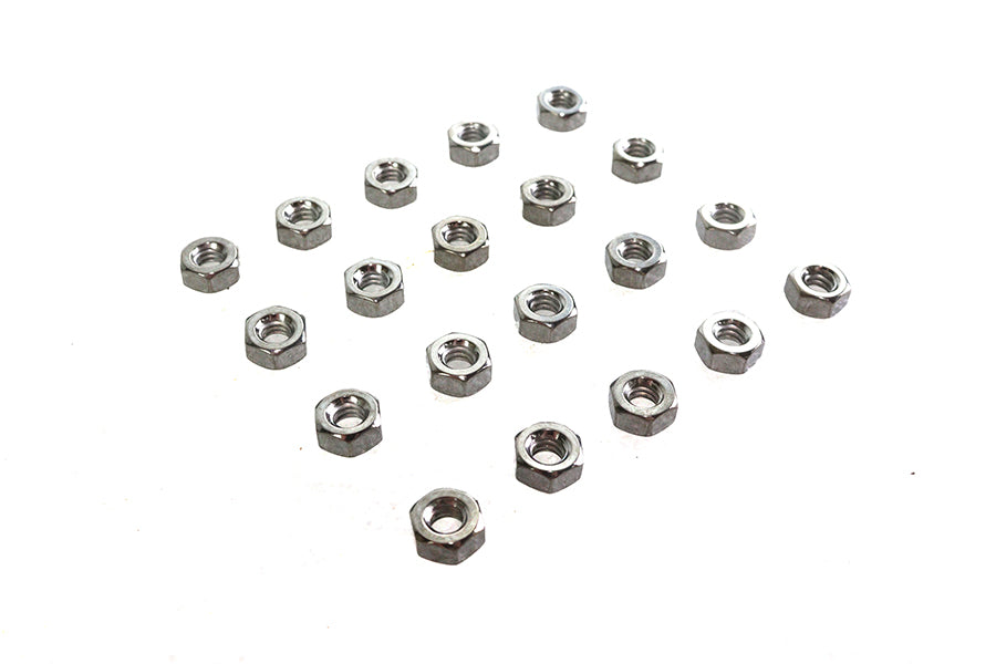 Hex Nuts 1/4 inch-20 Chrome
