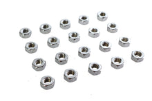 Load image into Gallery viewer, Chrome Hex Nuts 1/4 inch-28