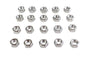 Chrome Hex Nuts 5/16 inch-18