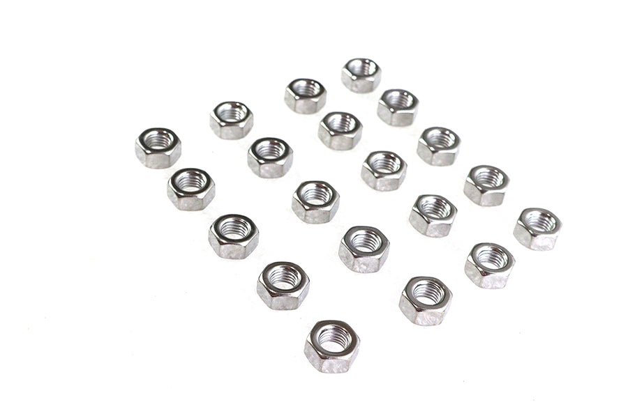 Chrome Hex Nuts 5/16 inch-18