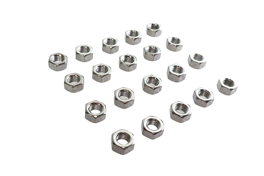 Chrome Hex Nuts 5/16 inch-18