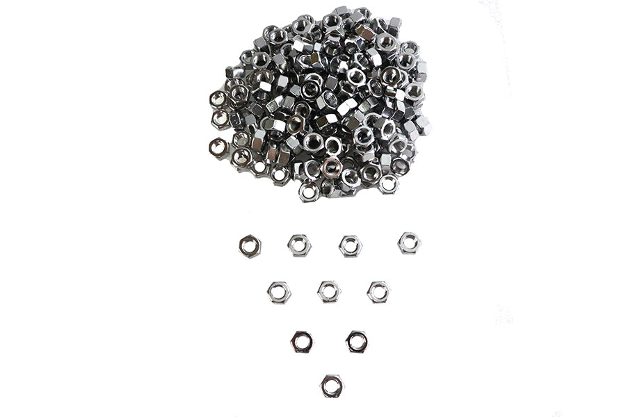 Chrome Hex Nuts 5/16 inch-24