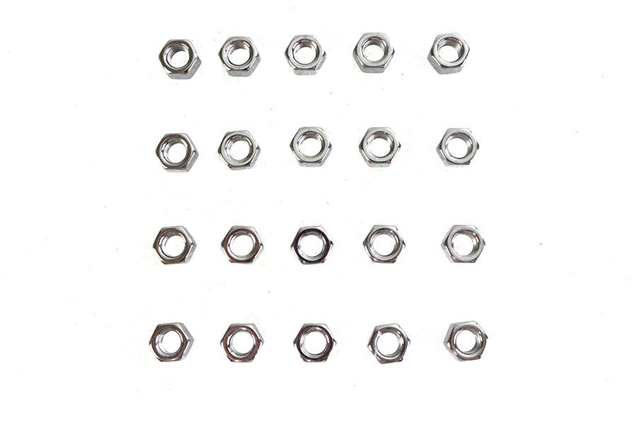 Chrome Hex Nuts 3/8 inch-16