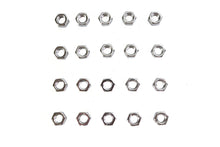 Load image into Gallery viewer, Chrome Hex Nuts 3/8 inch-16