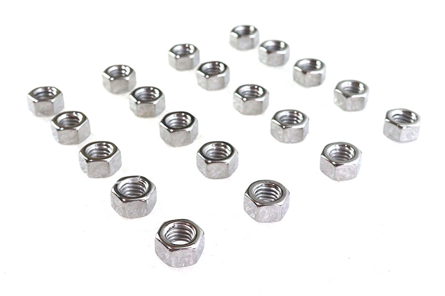 Chrome Hex Nuts 3/8 inch-16