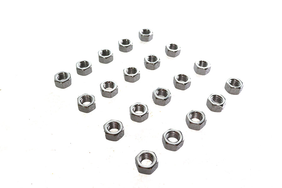 Chrome Hex Nuts 3/8 inch-16