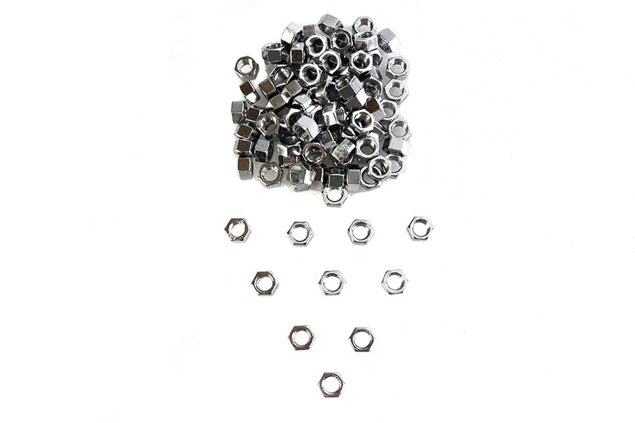 Chrome Hex Nuts 3/8 inch-24