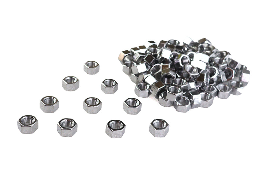 Chrome Hex Nuts 3/8 inch-24