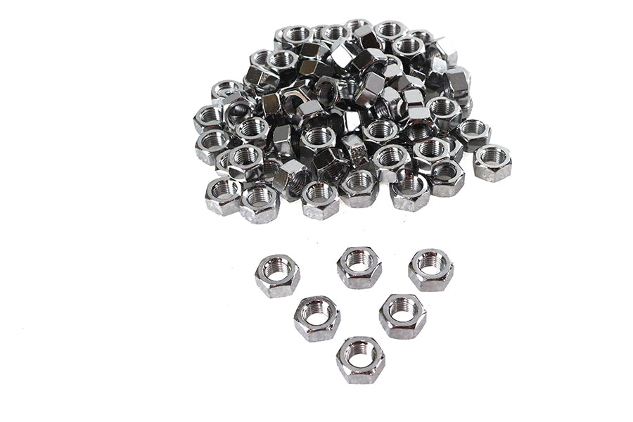 Chrome Hex Nuts 7/16 inch-20