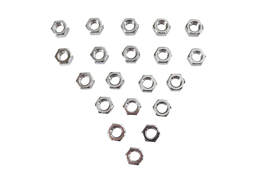 Chrome Hex Nuts 7/16 inch-20