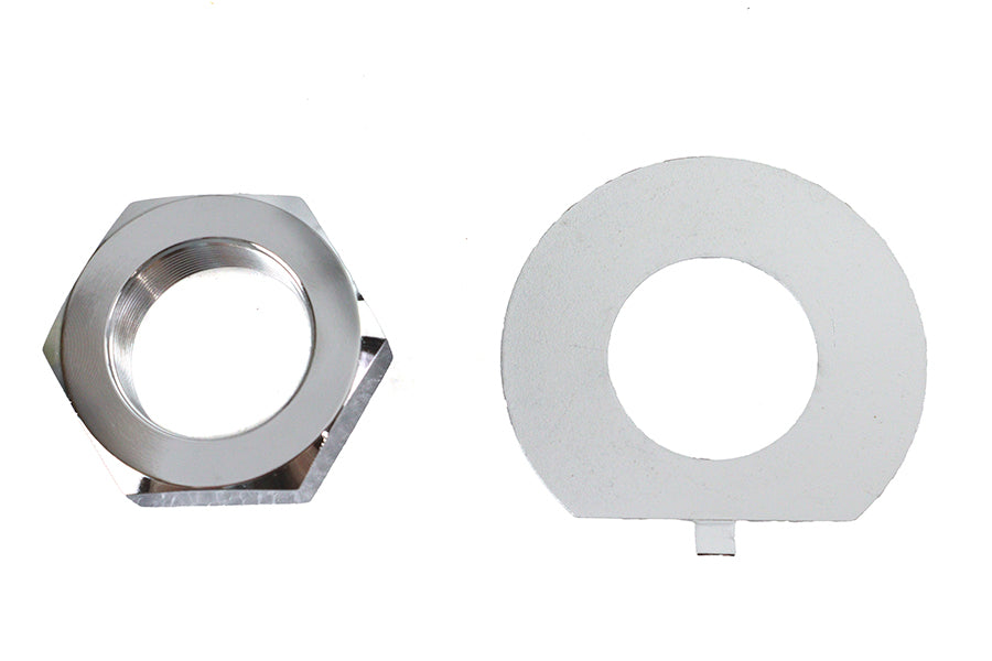 Fork Stem Chrome Nut and Lock Washer Kit