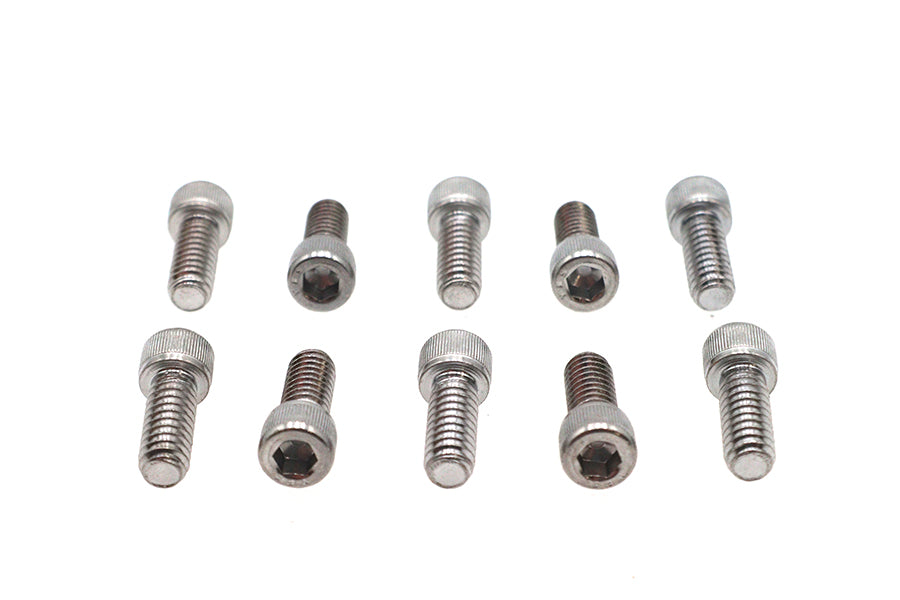 Allen Socket Cap Bolt Knurled Chrome 1/4 inch X 5/8 inch