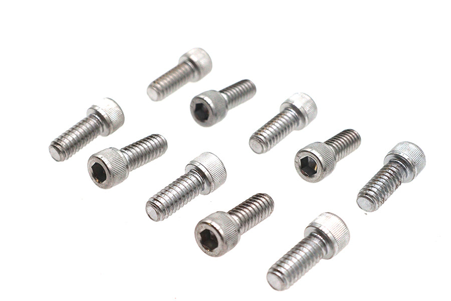 Allen Socket Cap Bolt Knurled Chrome 1/4 inch X 5/8 inch