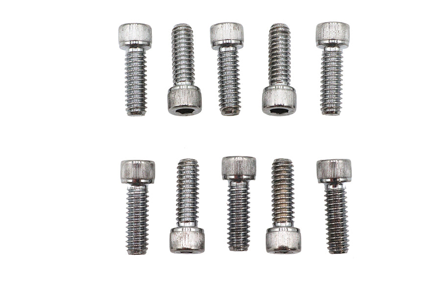 Allen Socket Cap Bolt Knurled Chrome 1/4 inch X 3/4 inch
