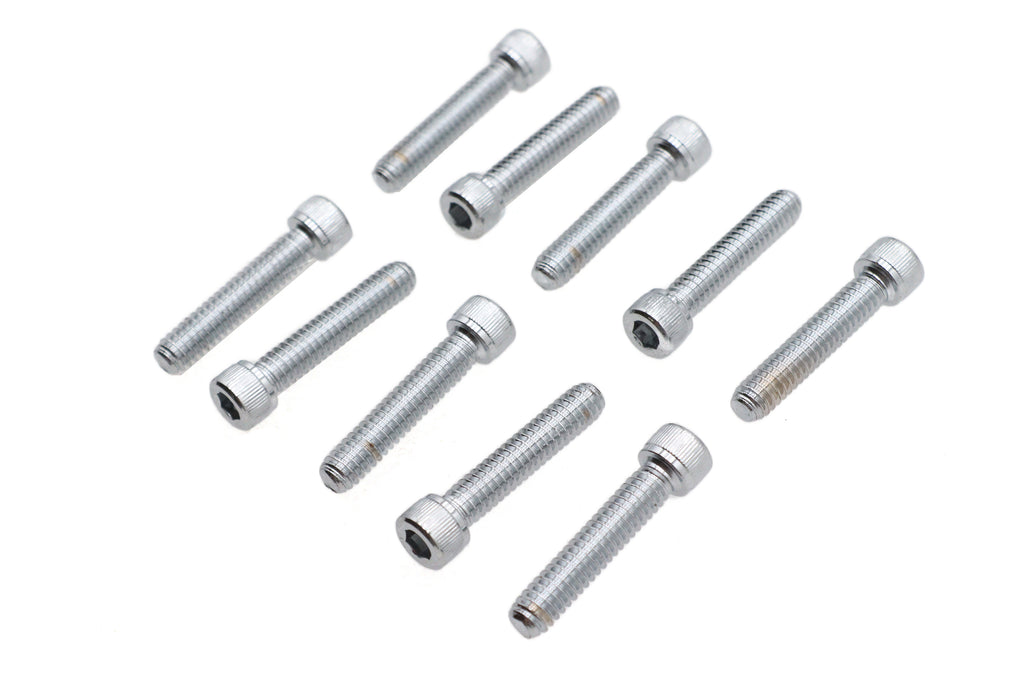Allen Socket Cap Bolt Knurled Chrome 1/4 inch X 1-1/4 inch