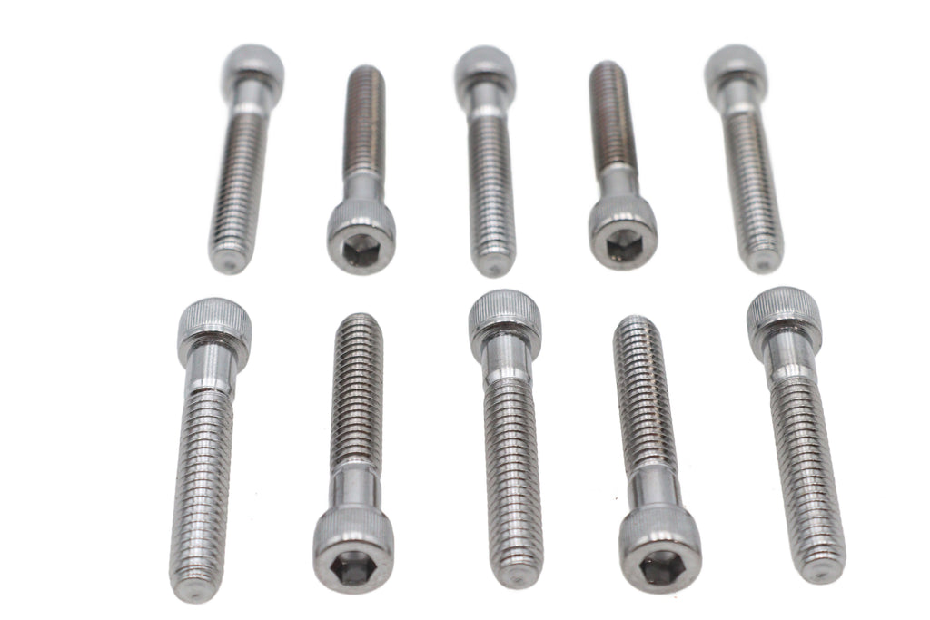 Allen Socket Cap Bolt Knurled Chrome 1/4 inch X 1-1/2 inch