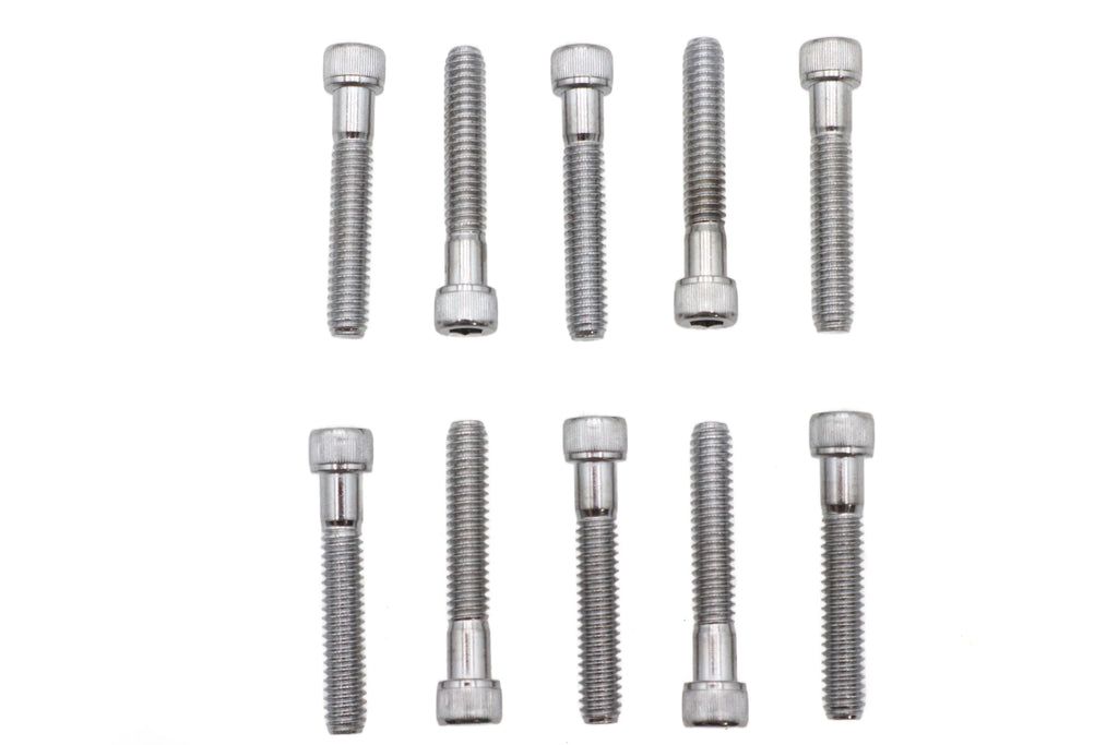 Allen Socket Cap Bolt Knurled Chrome 1/4 inch X 1-1/2 inch
