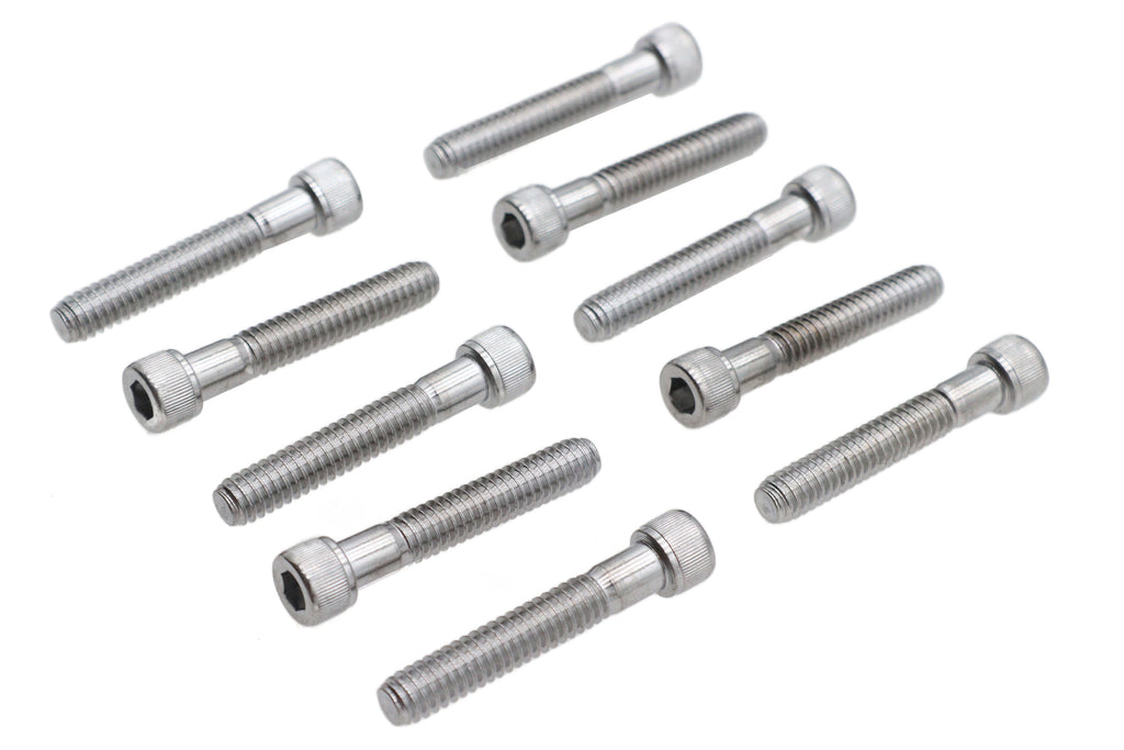 Allen Socket Cap Bolt Knurled Chrome 1/4 inch X 1-1/2 inch