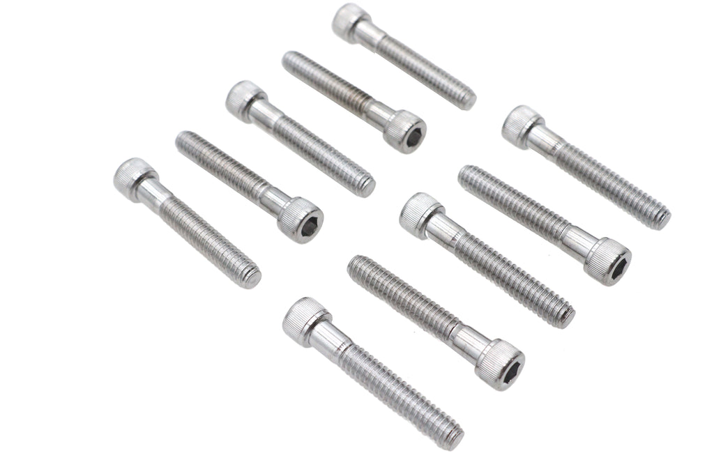 Allen Socket Cap Bolt Knurled Chrome 1/4 inch X 1-1/2 inch