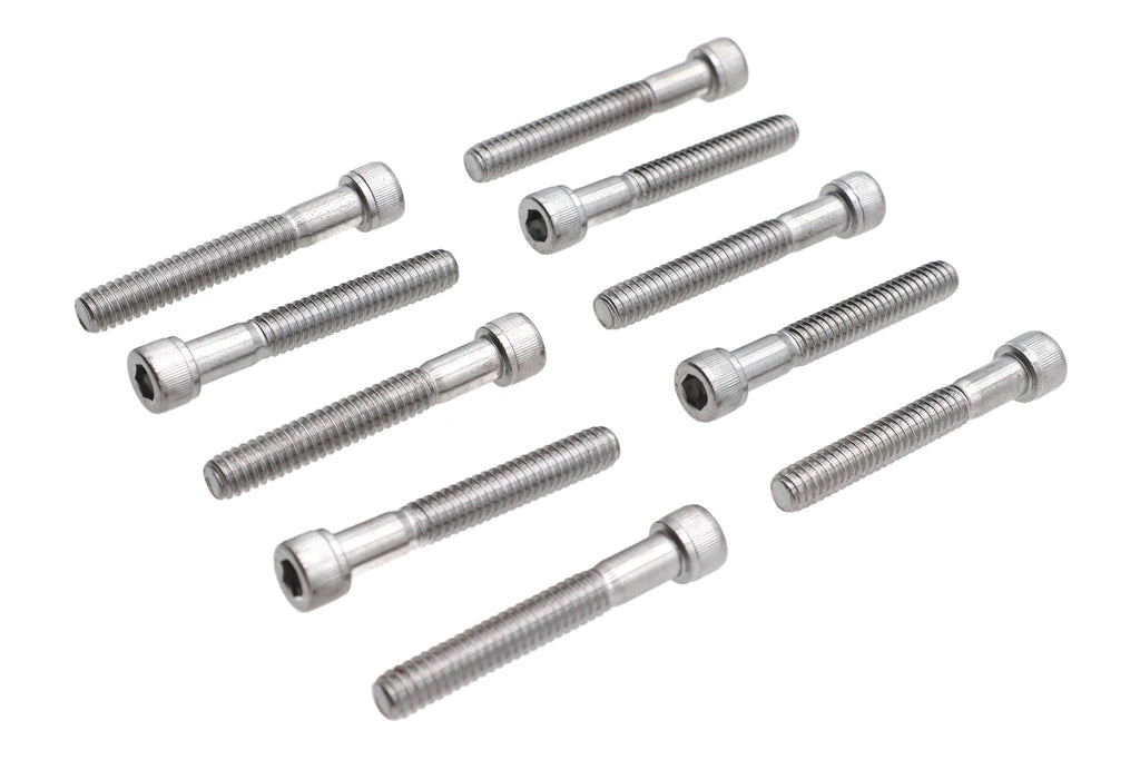 Allen Socket Cap Bolt Knurled Chrome 1/4 inch X 1-3/4 inch