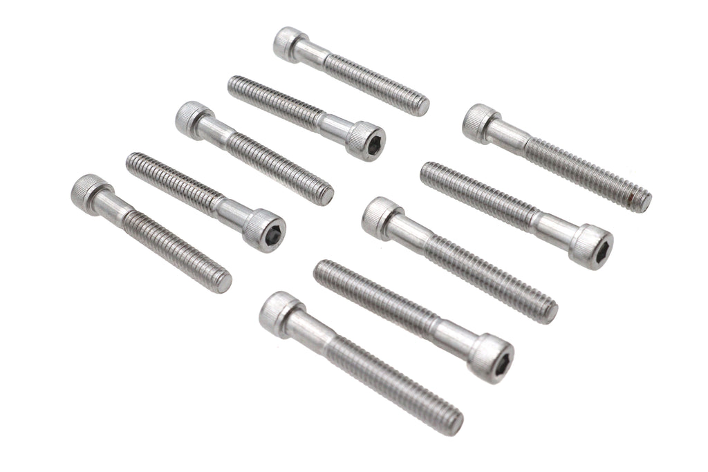 Allen Socket Cap Bolt Knurled Chrome 1/4 inch X 1-3/4 inch