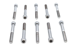 Allen Socket Cap Bolt Knurled Chrome 1/4 inch X 2 inch