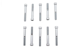 Allen Socket Cap Bolt Knurled Chrome 1/4 inch X 2 inch