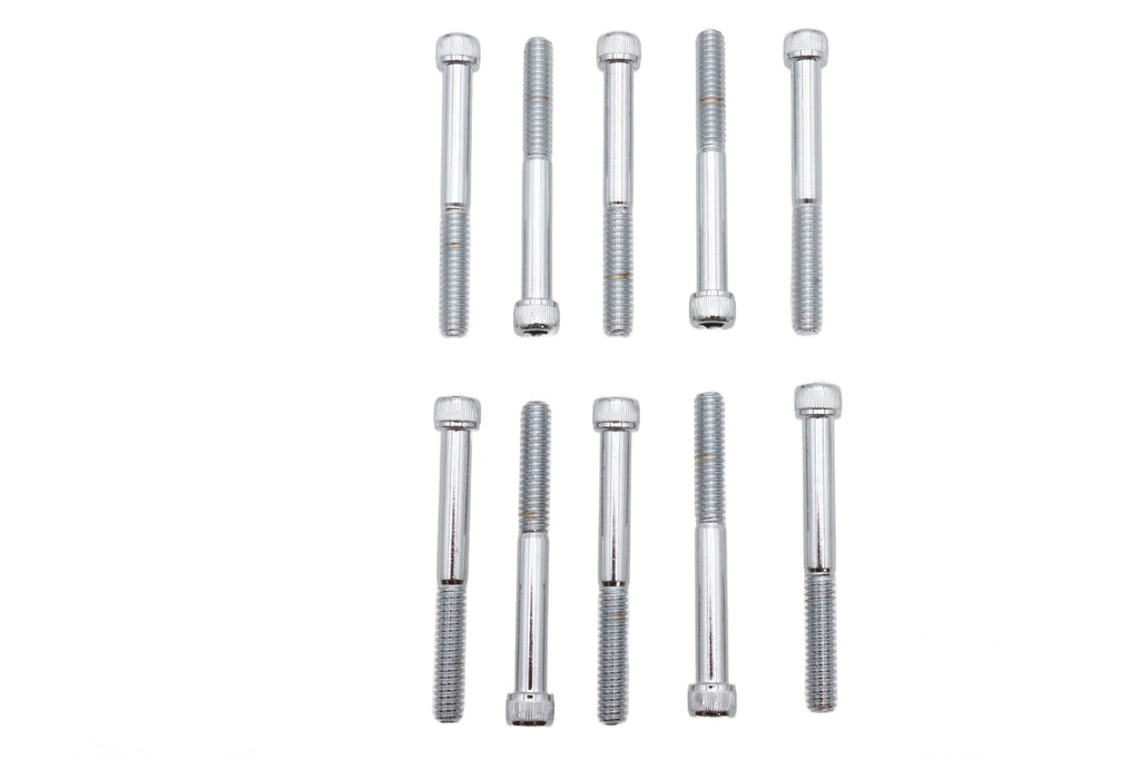 Allen Socket Cap Bolt Knurled Chrome 1/4 inch-20 X 2-1/4 inc