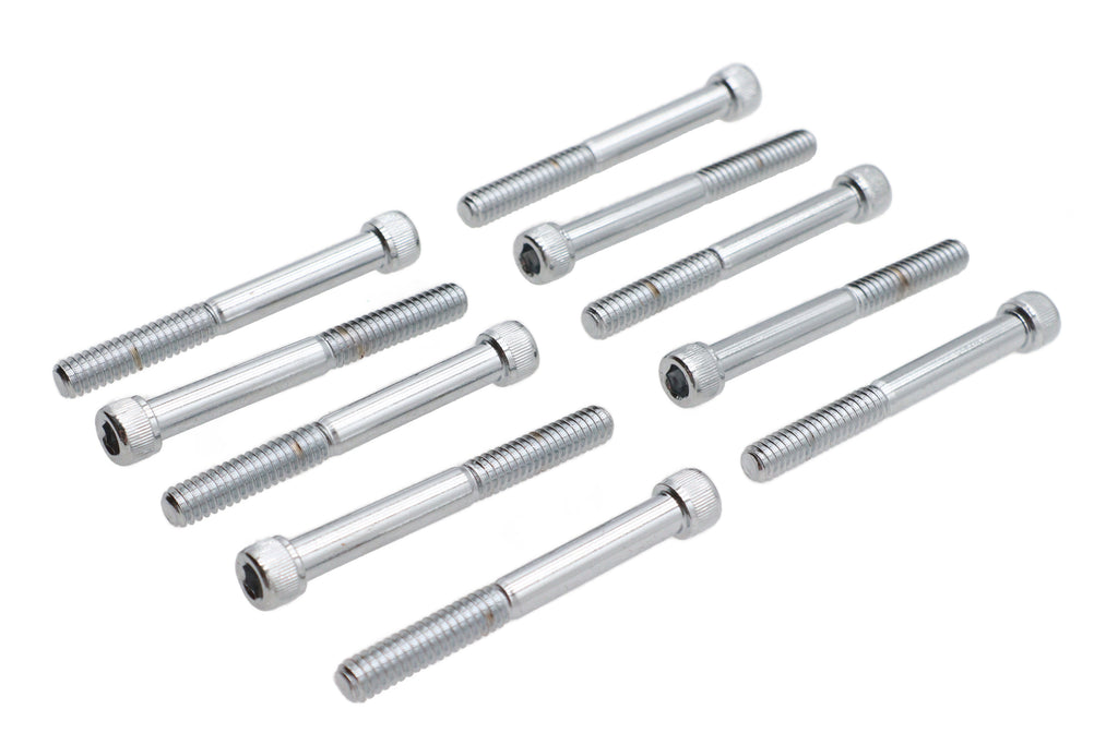 Allen Socket Cap Bolt Knurled Chrome 1/4 inch-20 X 2-1/4 inc