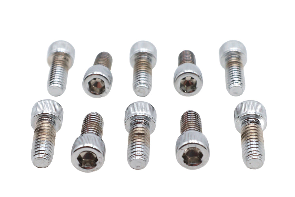 Allen Socket Cap Bolt Knurled Chrome 5/16 inch X 3/4 inch