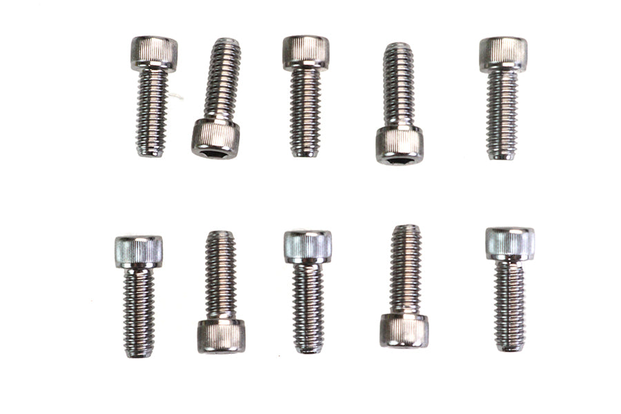 Allen Socket Cap Bolt Knurled Chrome 5/16 inch X 7/8 inch
