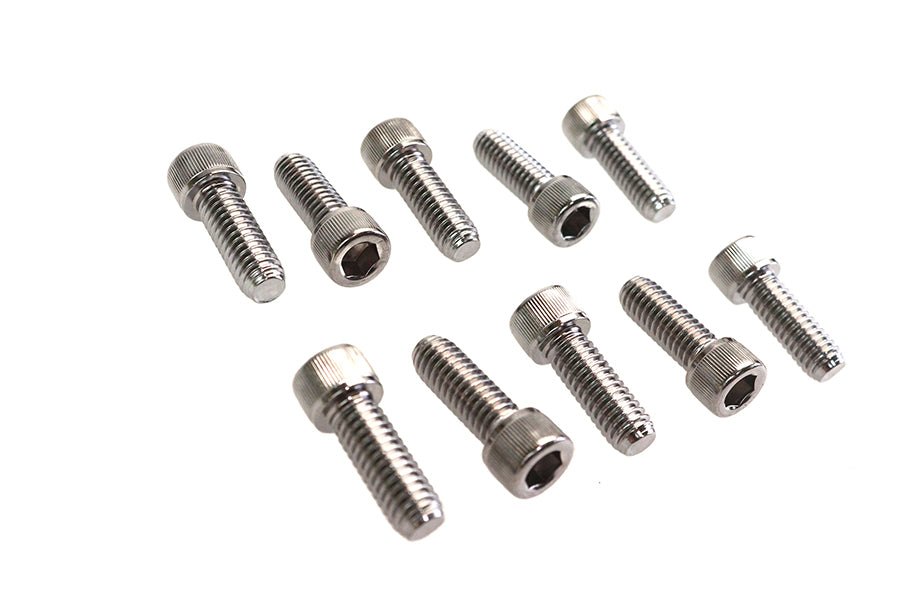 Allen Socket Cap Bolt Knurled Chrome 5/16 inch X 7/8 inch
