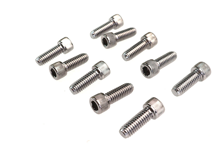 Allen Socket Cap Bolt Knurled Chrome 5/16 inch X 7/8 inch