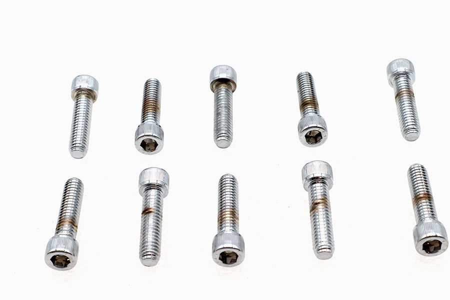 Allen Socket Cap Bolt Knurled Chrome 5/16 inch X 1-1/4 inch