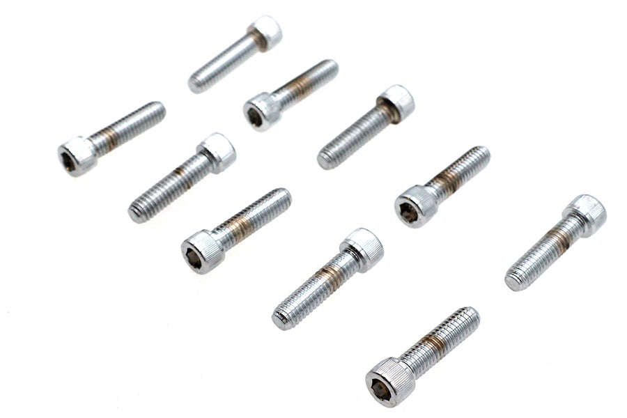 Allen Socket Cap Bolt Knurled Chrome 5/16 inch X 1-1/4 inch