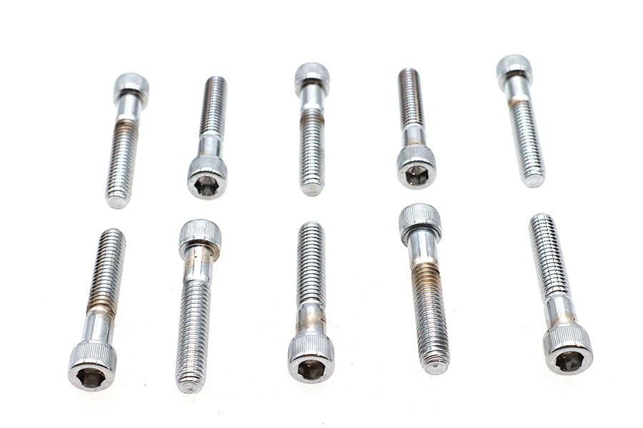 Allen Socket Cap Bolt Knurled Chrome 5/16-18 inch X 1-3/4 in