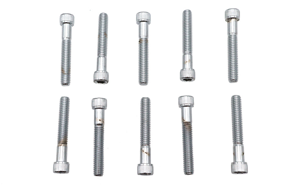 Allen Socket Cap Bolt Knurled Chrome 5/16-18 inch X 2 inch