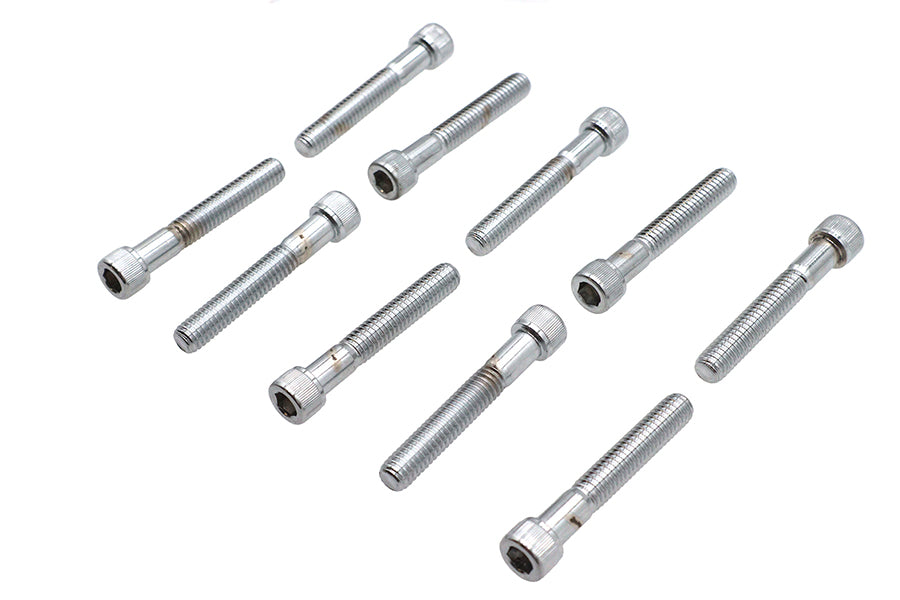 Allen Socket Cap Bolt Knurled Chrome 5/16-18 inch X 2 inch
