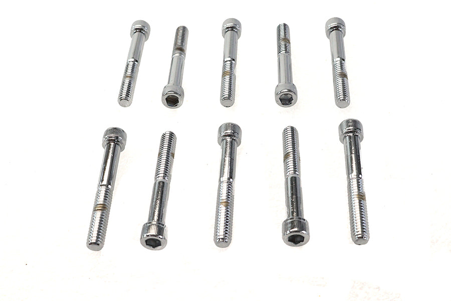 Allen Socket Cap Bolt Knurled Chrome 5/16-18 inch X 2-1/4 in