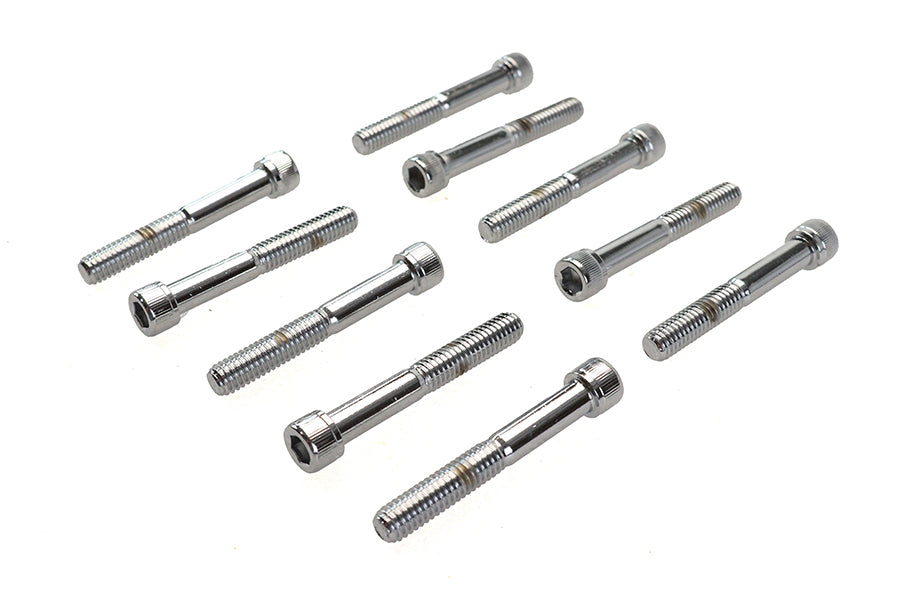 Allen Socket Cap Bolt Knurled Chrome 5/16-18 inch X 2-1/4 in