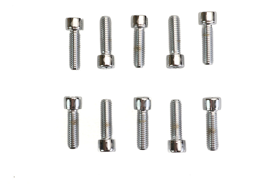 Allen Socket Cap Bolt Knurled Chrome 3/8 inch X 1-1/4 inch